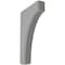 Ekena Millwork 1 3/4"W x 8"D x 12"H Clarksville Wood Vintage Decor Bracket, Pebble Grey BKTWD02X08X12CVPG - alternate 1